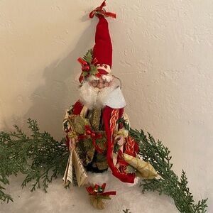 MARK ROBERTS Santa Fairy Christmas Ornament, Christmas Fairy